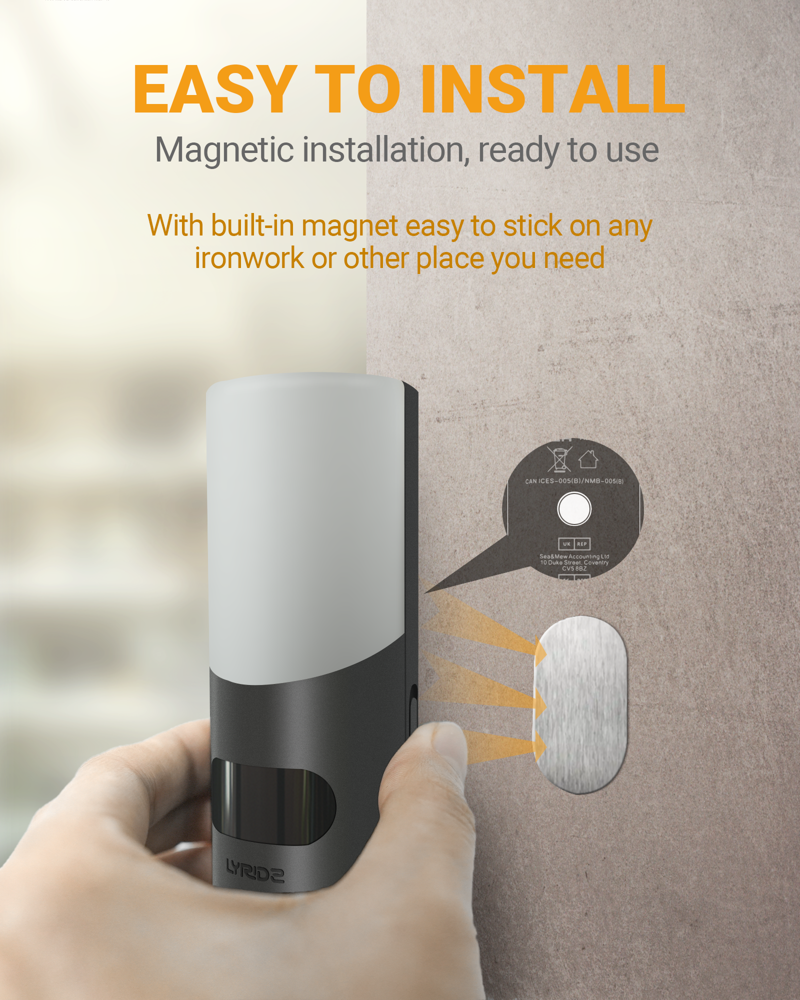 Rechargeable Motion Sensor Night Light A5127