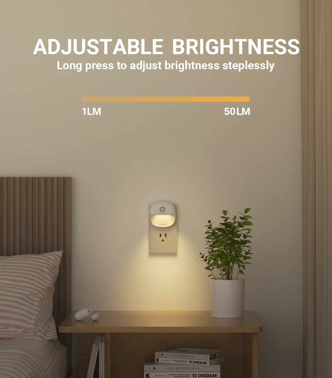 Plug-In Motion Sensor Night Light A5101