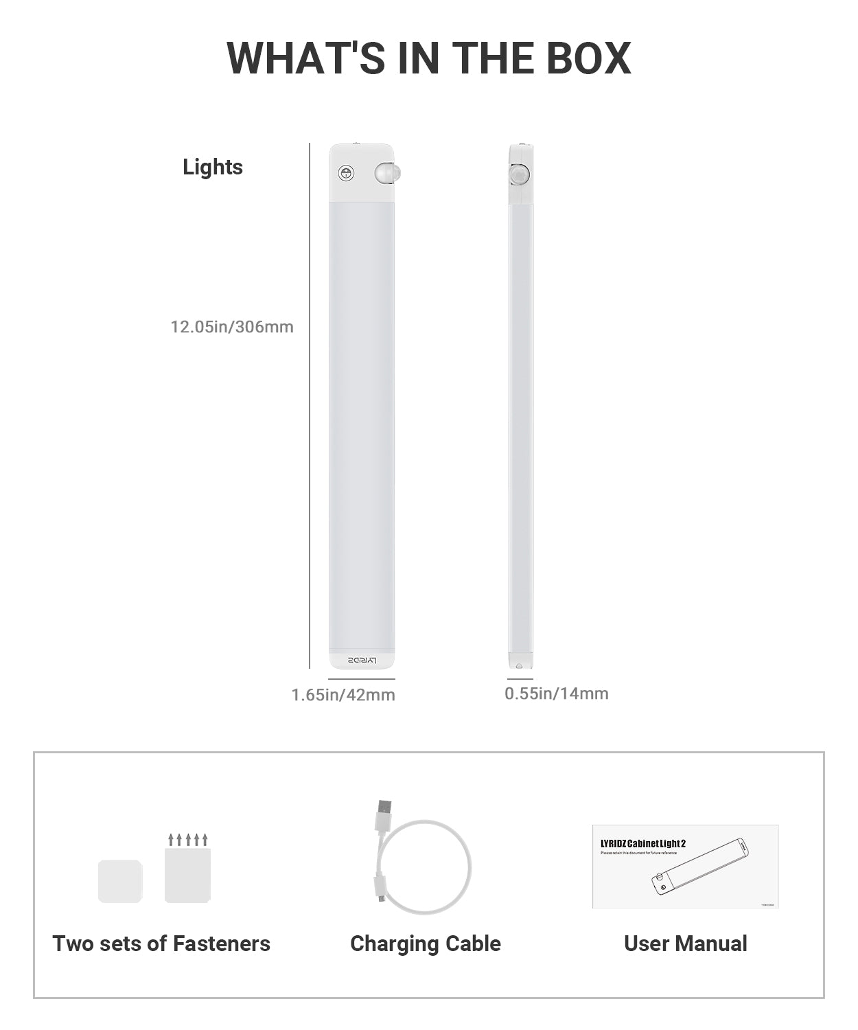 Rechargeable Motion Sensor Under Cabinet Light A5137